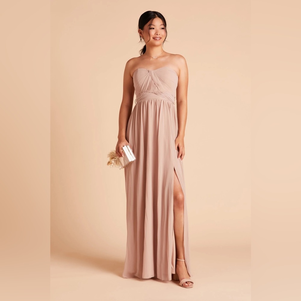 Birdy Grey Mauve Strapless Maxi Dress